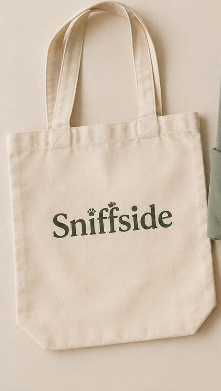 Sniffside canvas tote